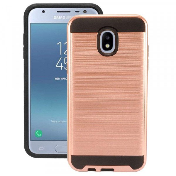 Wholesale Galaxy J3 (2018), Achieve, Star, Galaxy Express Prime Armor Hybrid Case (Rose Gold)